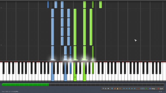 Partition piano virtual