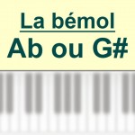 Accords piano, La bémol – A b ou G #