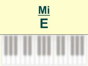 Accords piano – Mi / E