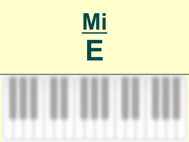 Accords piano – Mi / E