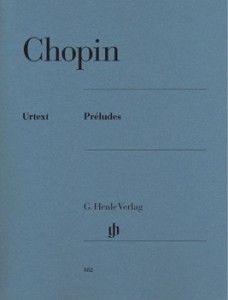 Edition Urtext des préludes de Chopin