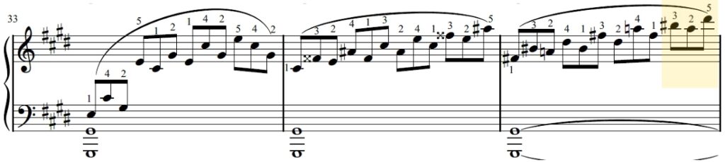 Mesure 35 - Sonate Clair de lune